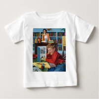 Grenouille dans la bibliothèque