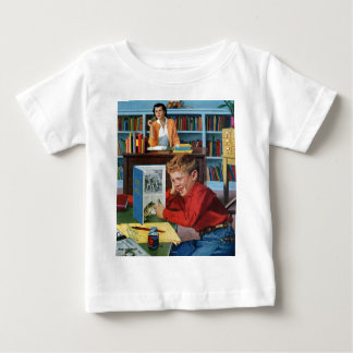 T-shirt Pour Bébé Grenouille dans la bibliothèque
