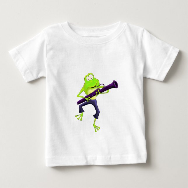 T-shirt Pour Bébé Grenouille de basson (Devant)