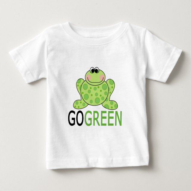 T-shirt Pour Bébé Grenouille de DEVENEZ ÉCOLO (Devant)