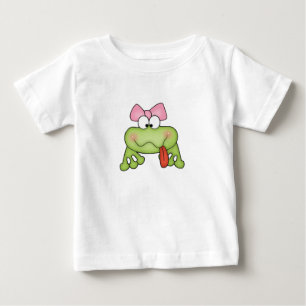 T-shirt Pour Bébé Grenouille de fille mignonne