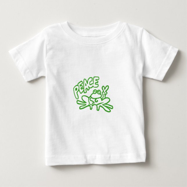 T-shirt Pour Bébé Grenouille de paix (Devant)