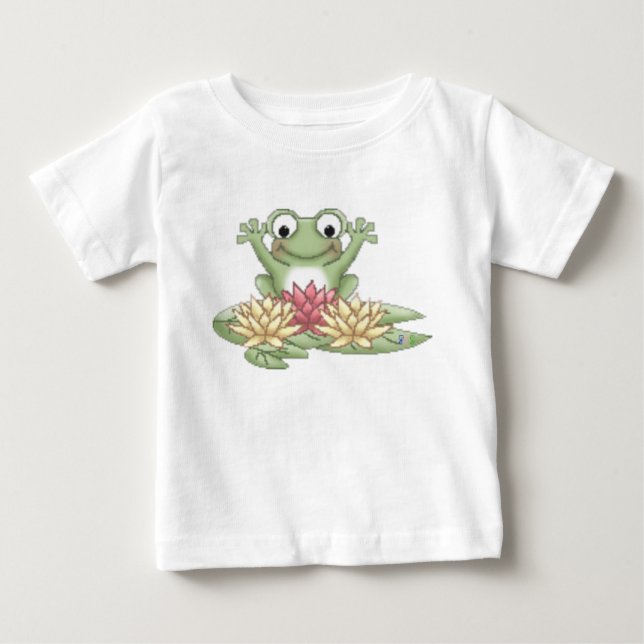 T-shirt Pour Bébé Grenouille de protection de lis (Devant)