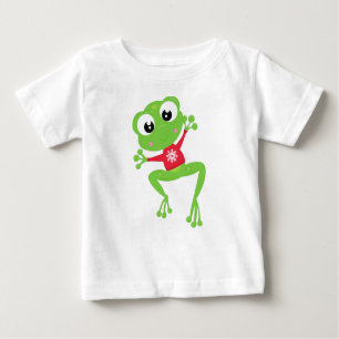 T-shirt Pour Bébé Grenouille d'hiver, Grenouille mignonne, Grenouill