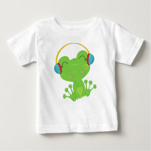 T-shirt Pour Bébé Grenouille d'hiver, Grenouille mignonne, Grenouill