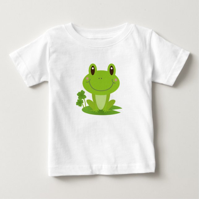 T-shirt Pour Bébé Grenouille drôle (Devant)