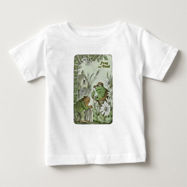 T-shirt Pour Bébé Grenouille et crapaud dans le jardin (Devant)