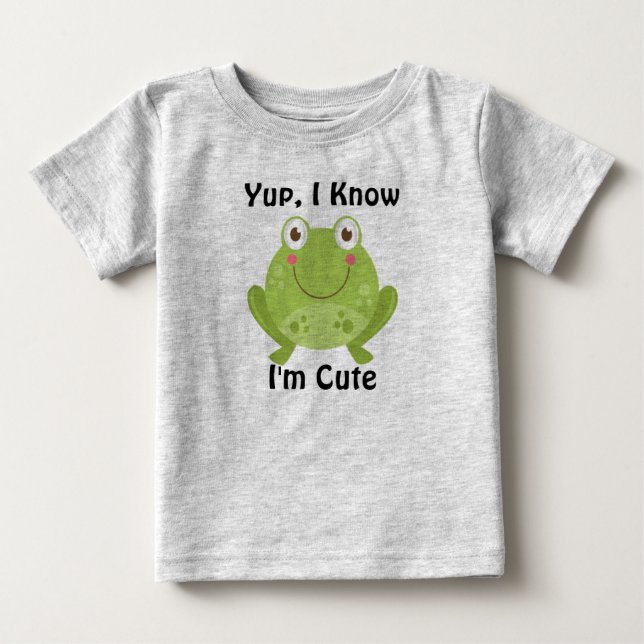 T-shirt Pour Bébé Grenouille mignonne (Devant)