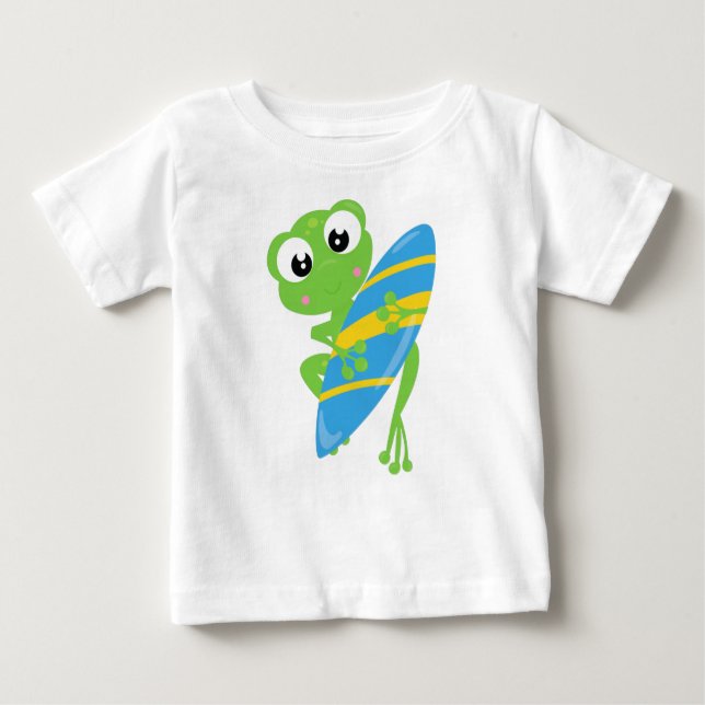 T-shirt Pour Bébé Grenouille mignonne, Petite grenouille, Grenouille (Devant)