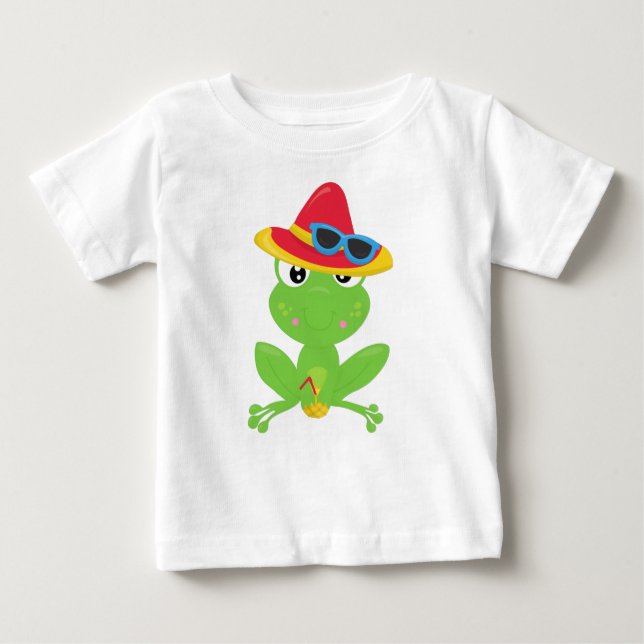 T-shirt Pour Bébé Grenouille mignonne, Petite grenouille, Grenouille (Devant)