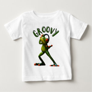 T-shirt Pour Bébé Grenouille verte super