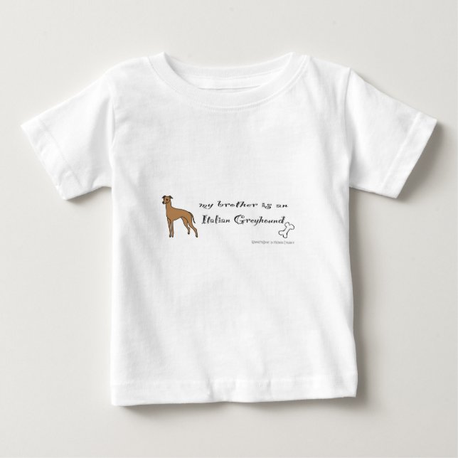 T-shirt Pour Bébé greyhound italien - plus de races (Devant)