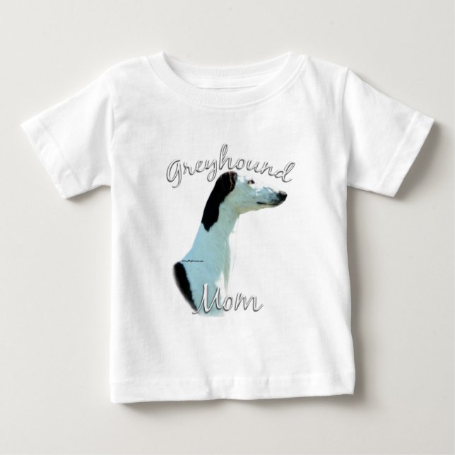 T-shirt Pour Bébé Greyhound Maman 2 (Devant)