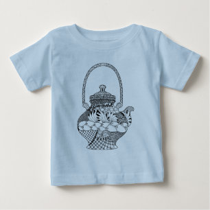 T-shirt Pour Bébé Griffonnage de théière