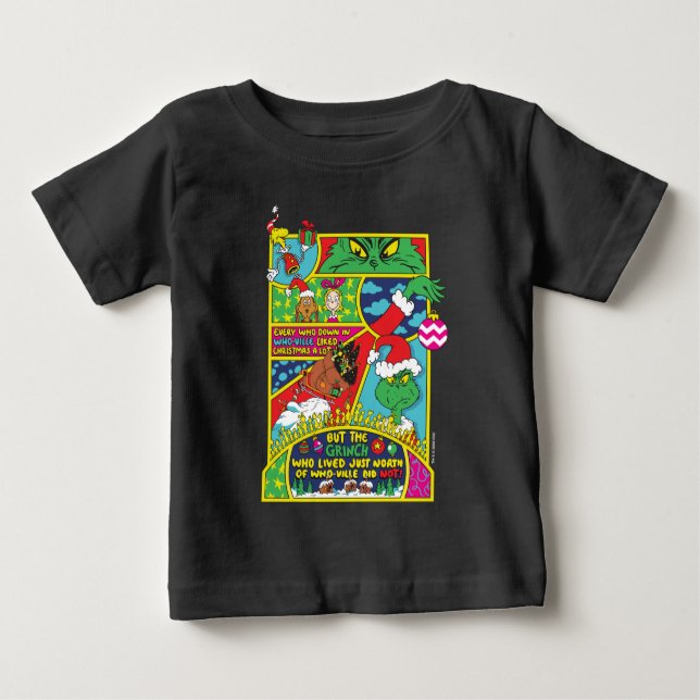 T-shirt Pour Bébé Grille | Graphique BD (Devant)