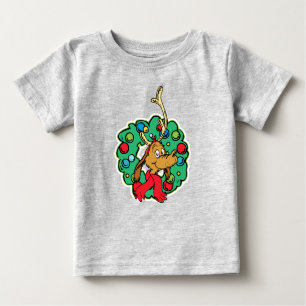 T-shirt Pour Bébé Grille   Max Christmas Wreath