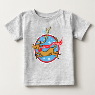 T-shirt Pour Bébé Grille   Max Merry Grinchmas !