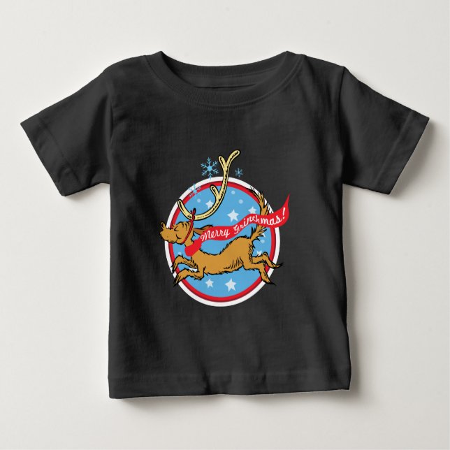 T-shirt Pour Bébé Grille | Max Merry Grinchmas ! (Devant)