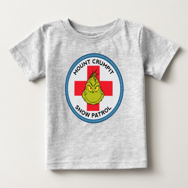 T-shirt Pour Bébé Grille | Patrouille de neige du mont Crumpit (Devant)