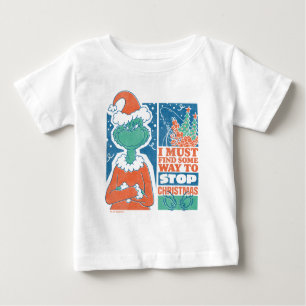 T-shirt Pour Bébé Grille   Stop Christmas Vintage Graphic