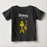 T-shirt Pour Bébé Grinch Chalkboard Birthday Boy<br><div class="desc">Découvrez cette chemise d'anniversaire Dr Suess Grinch amusante.</div>
