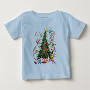 T-shirt Pour Bébé Grinch Classique Sapin de Noël