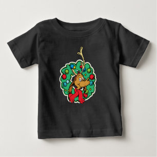 T-shirt Pour Bébé Grinch   Couronne de Noël de Max