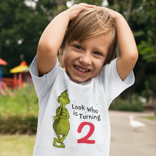 T-shirt Pour Bébé Grinch Flocon de Neige Anniversaire (Créateur téléchargé)