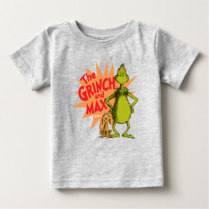 T-shirt Pour Bébé Grinch   Grinch & Max Starburst
