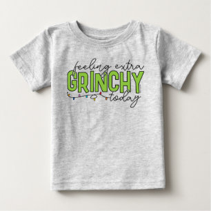 T-shirt Pour Bébé Grinch   Je me sens particulièrement grincheux auj