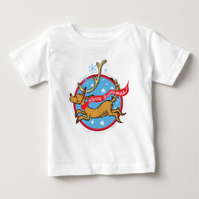 T-shirt Pour Bébé Grinch | Max Joyeux Grinchmas! (Devant)