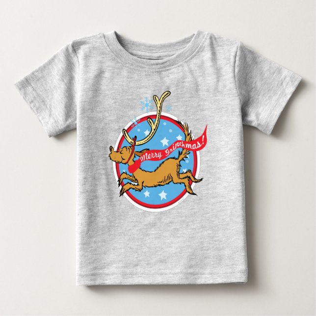 T-shirt Pour Bébé Grinch | Max Joyeux Grinchmas ! (Devant)