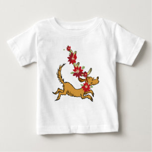 T-shirt Pour Bébé Grinch   Max Poinsettia de Noël