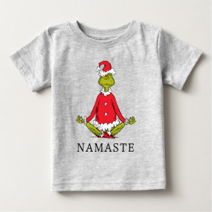 T-shirt Pour Bébé Grinch Namaste Père Noël