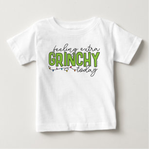 T-shirt Pour Bébé Grinch Se sentir en plus grincheux aujourd'hui 2