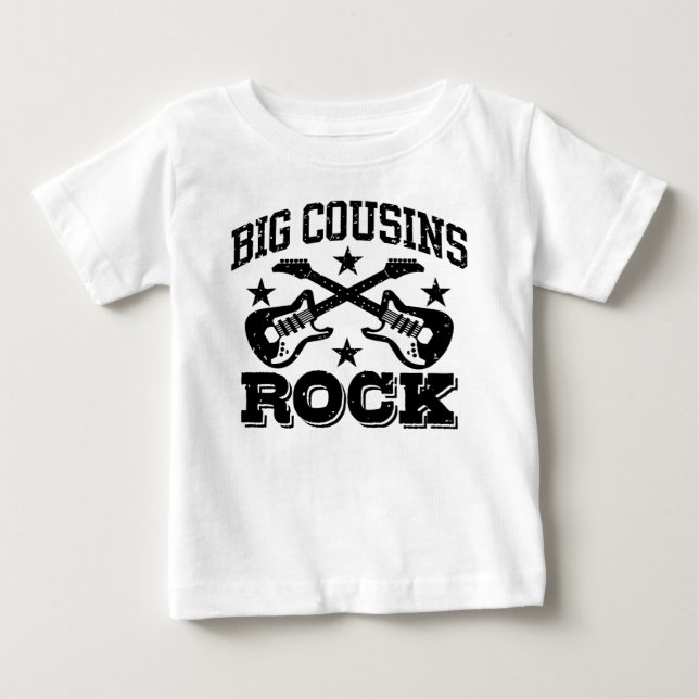 T-shirt Pour Bébé Gros cousins Rock (Devant)