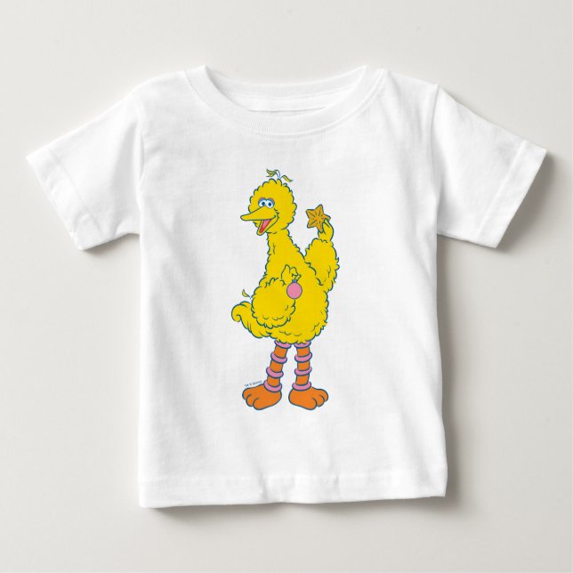 T-shirt Pour Bébé Gros Oiseaux tenant des ornements de Noël (Devant)