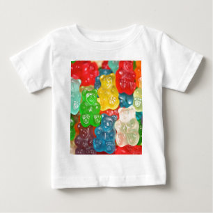 T-shirt Pour Bébé Gros ours gommeux motif pour grand & petit, bonbon