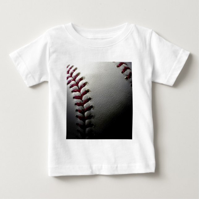 T-shirt Pour Bébé Gros plan de base-ball (Devant)