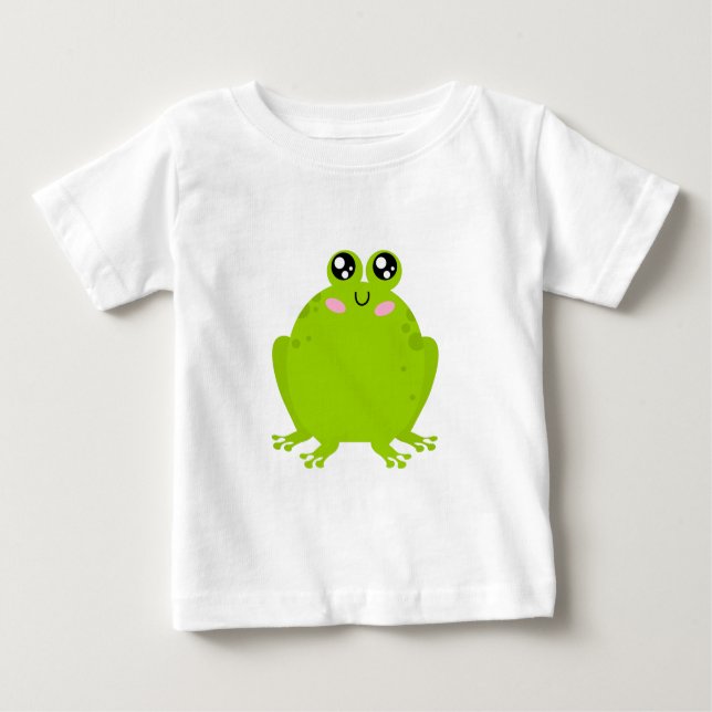 T-shirt Pour Bébé Grosse grenouille mignonne (Devant)