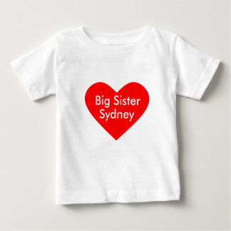 T-shirt Pour Bébé Grosse robe de Soeur Personnaliser avec le nom