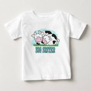 T-shirt Pour Bébé Grosse Soeur des vaches mures