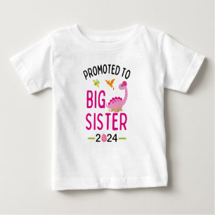 T-shirt Pour Bébé Grosse Soeur Dinosaure Rose, Faire-part de grosses