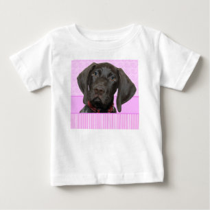 T-shirt Pour Bébé Grossy Grizzly chiot fille