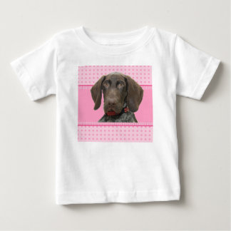 T-shirt Pour Bébé Grossy Grizzly chiot fille