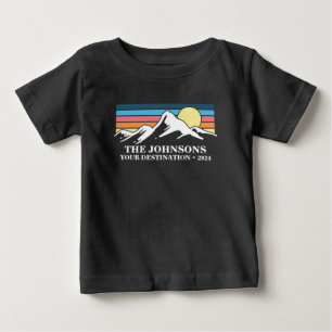 T-shirt Pour Bébé Groupe Camping familial sur mesure