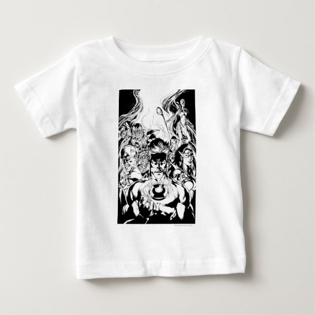 T-shirt Pour Bébé Groupe de Lanternes abattus (Devant)