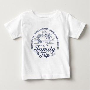 T-shirt Pour Bébé Groupe de voyage familial personnalisé Vacances pl