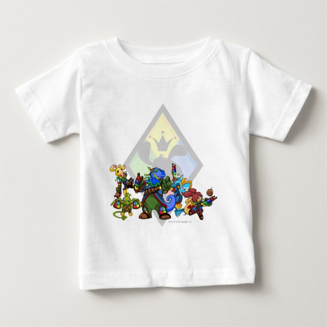 T-shirt Pour Bébé Groupe d'île de Roo d'équipe (Devant)