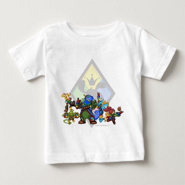 T-shirt Pour Bébé Groupe d'île de Roo d'équipe (Devant)